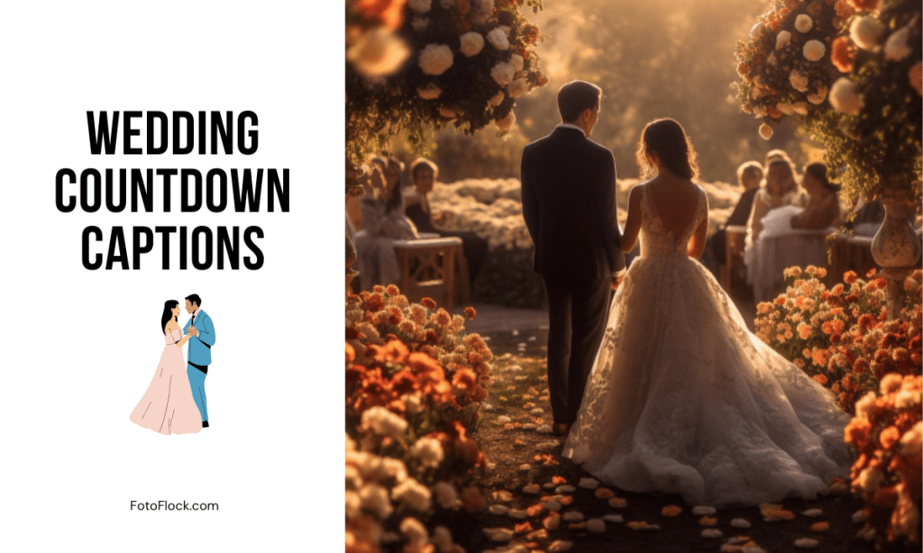 500+ Wedding Countdown Captions: Fun & Romantic Ways to Share! - Foto Flock